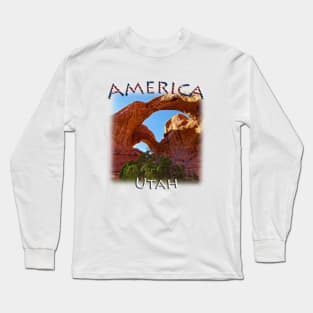 America - Utah - Double Arch day Long Sleeve T-Shirt